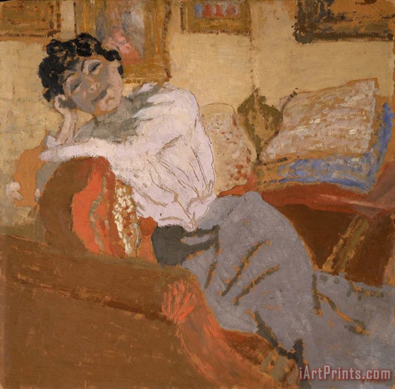 Edouard Vuillard Madame Hessel Au Sofa (madame Hessel on The Sofa) Art Print