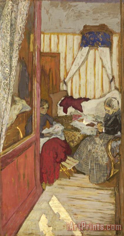Women Sewing painting - Edouard Vuillard Women Sewing Art Print