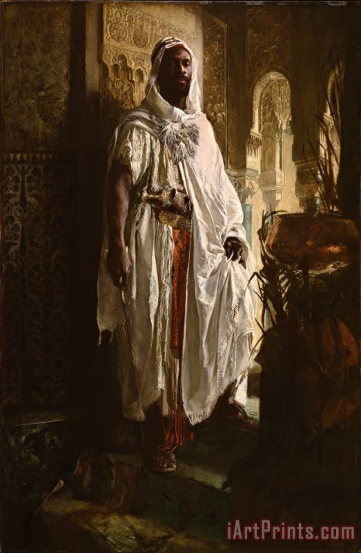 Eduard Charlemont, Austrian The Moorish Chief Art Painting