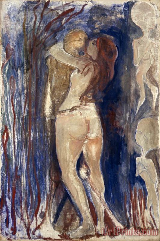 Edvard Munch Death And Life Art Painting