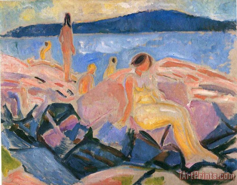 Edvard Munch High Summer II 1915 Art Painting