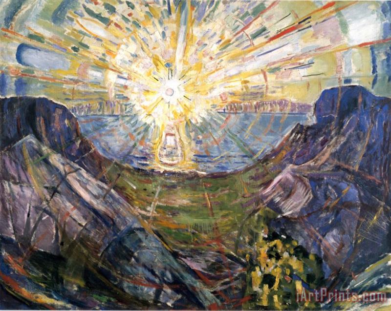 Edvard Munch The Sun 1912 Art Painting