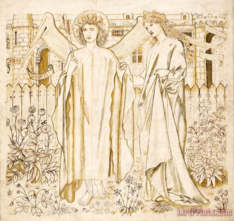 Chaucer's 'legend of Good Women' painting - Edward Burne Jones Chaucer's 'legend of Good Women' Art Print