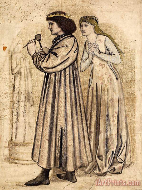 King Rene's Honeymoon painting - Edward Burne Jones King Rene's Honeymoon Art Print