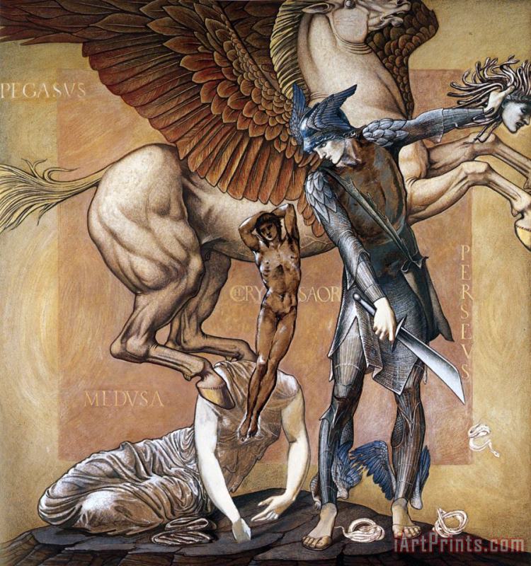 Edward Burne Jones The Perseus Series The Death of Medusa I Art Painting