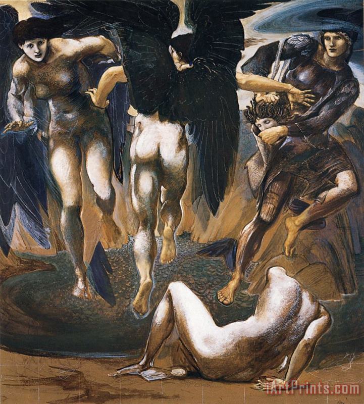 The Perseus Series The Death of Medusa II painting - Edward Burne Jones The Perseus Series The Death of Medusa II Art Print