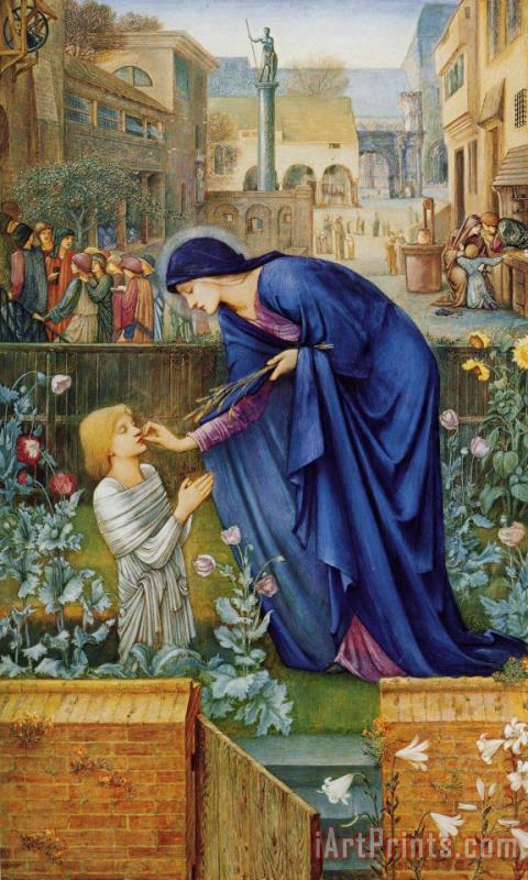 The Prioress's Tale painting - Edward Burne Jones The Prioress's Tale Art Print