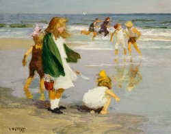 Edward Henry Potthast Play in the Surf