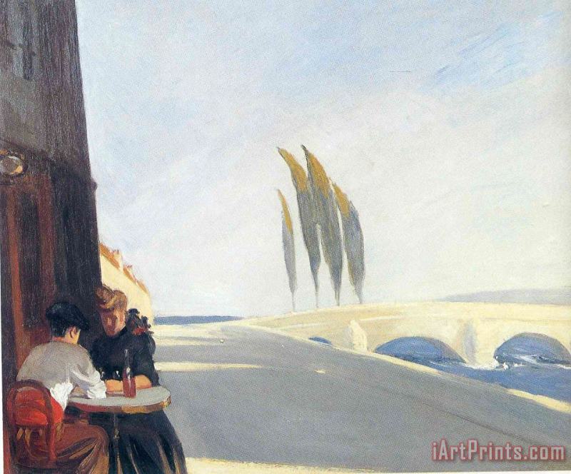Edward Hopper Bistro Art Painting