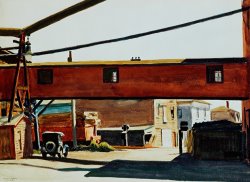 Edward Hopper Box Factory painting