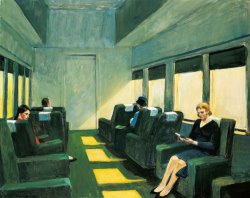 Edward Hopper Chair Car painting