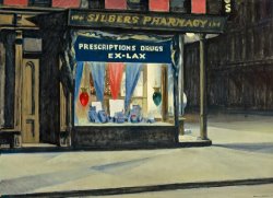 Edward Hopper Drug Store 1927