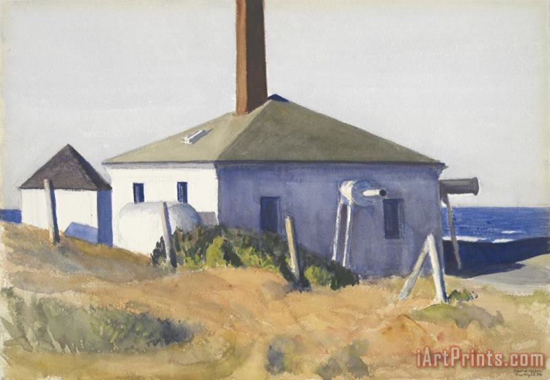 House of The Fog Horn, No. 3 painting - Edward Hopper House of The Fog Horn, No. 3 Art Print