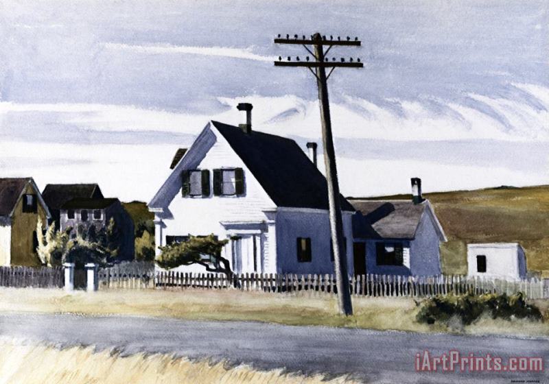 Lombard's House painting - Edward Hopper Lombard's House Art Print