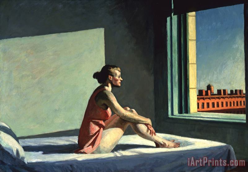 Edward Hopper Morning Sun Painting Morning Sun Print For Sale