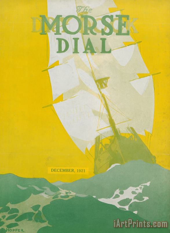 Morse Dry Dock Dial painting - Edward Hopper Morse Dry Dock Dial Art Print