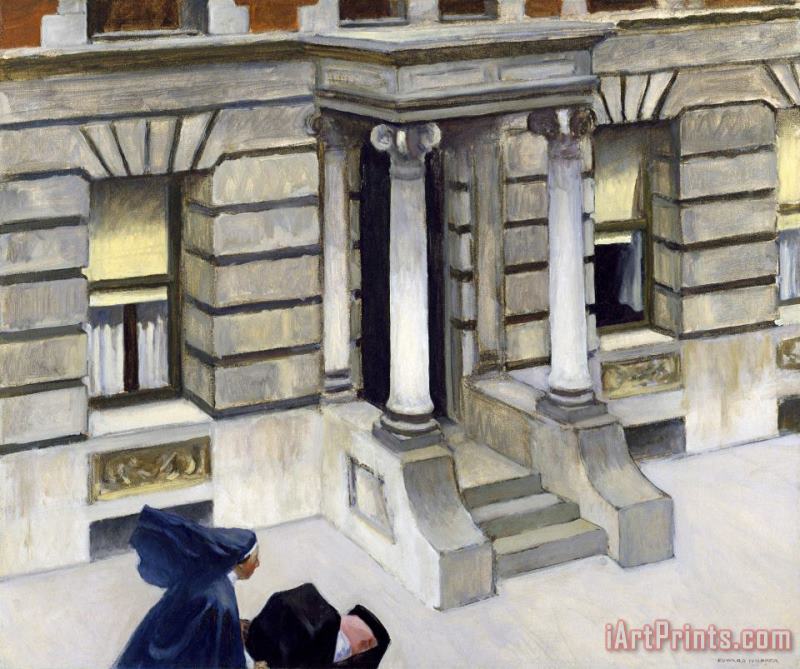 New York Pavements painting - Edward Hopper New York Pavements Art Print