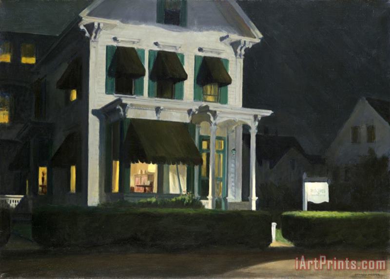 Edward Hopper Rooms for Tourists Art Print