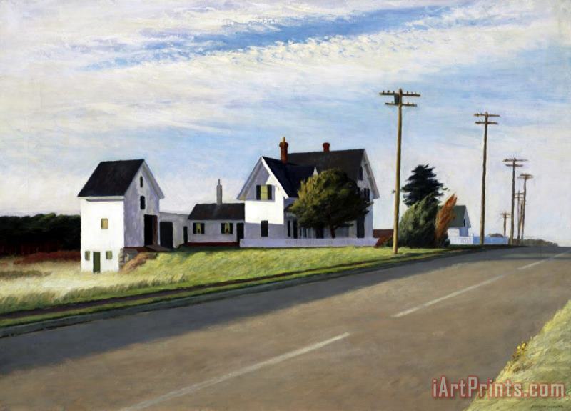 Route 6 Eastham painting - Edward Hopper Route 6 Eastham Art Print