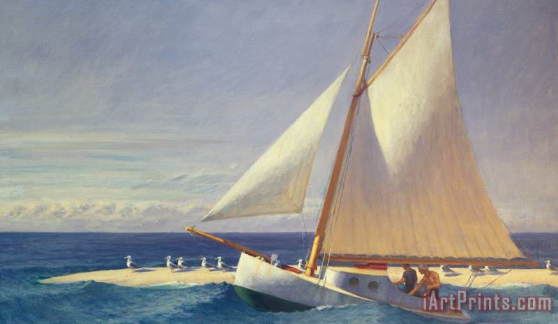 Edward Hopper Sailing Boat Art Print
