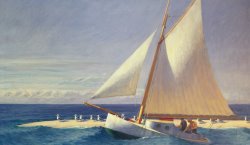 Transportation Art for sale - Sailing Boat by Edward Hopper
