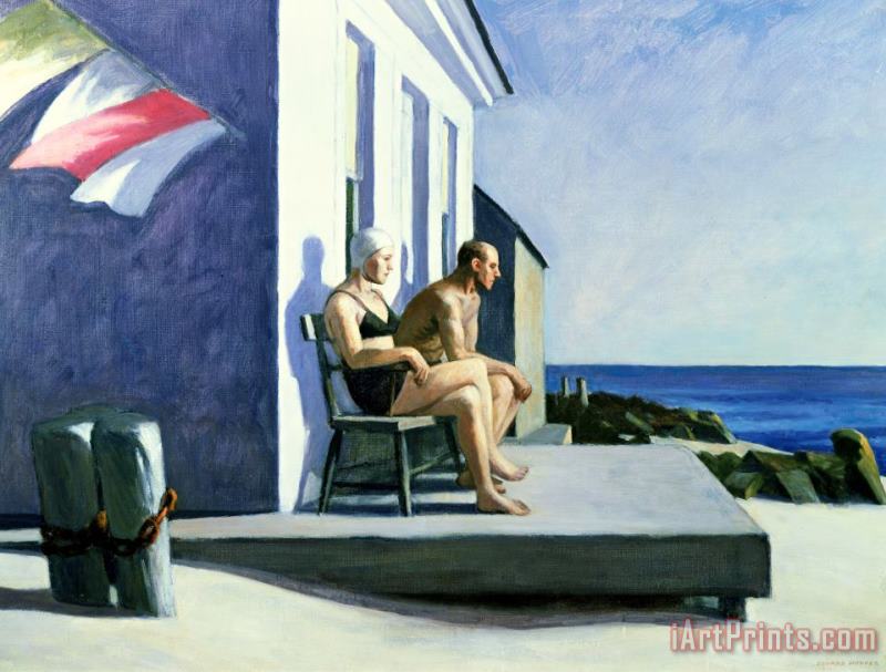 Sea Watchers painting - Edward Hopper Sea Watchers Art Print
