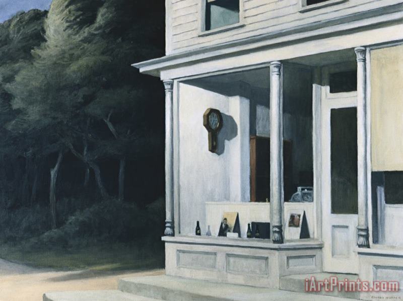 Seven A.m. painting - Edward Hopper Seven A.m. Art Print