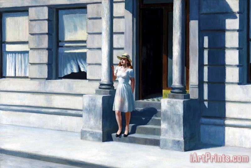 Summertime painting - Edward Hopper Summertime Art Print