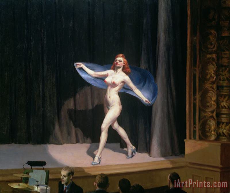 The Girlie Show painting - Edward Hopper The Girlie Show Art Print