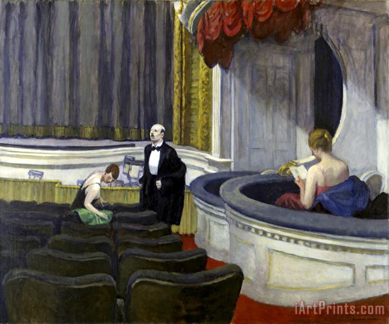 Two on The Aisle painting - Edward Hopper Two on The Aisle Art Print