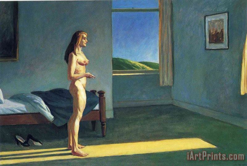 Woman in The Sun painting - Edward Hopper Woman in The Sun Art Print