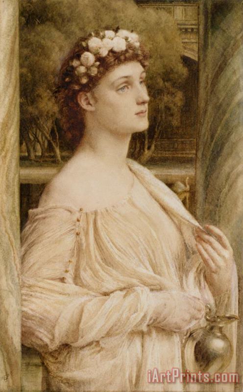 Edward John Poynter A Vestal Portrait of Miss Violet Lindsay Art Print