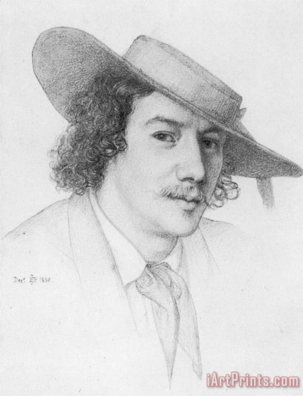 Portrait of Whistler painting - Edward John Poynter Portrait of Whistler Art Print
