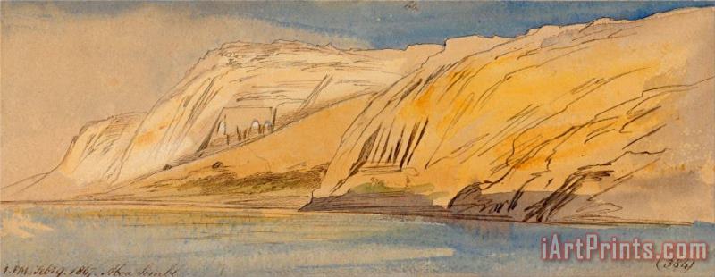 Edward Lear Abu Simbel, 1 00 Pm, 9 February 1867 (384) Art Painting