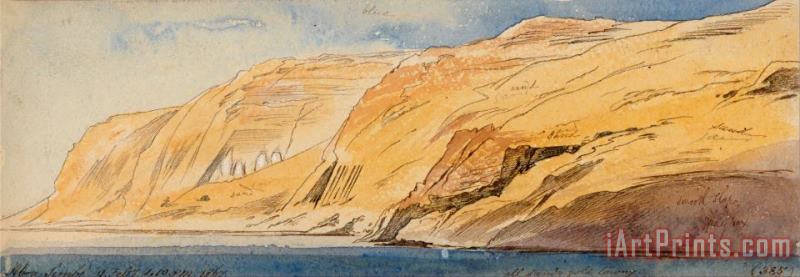Edward Lear Abu Simbel, 1 10 Pm, 9 February 1867 (385) Art Painting