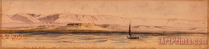 Edward Lear Boat on The Nile 3 Art Painting