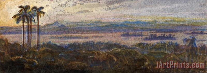 Edward Lear Indian River Landscape Art Painting