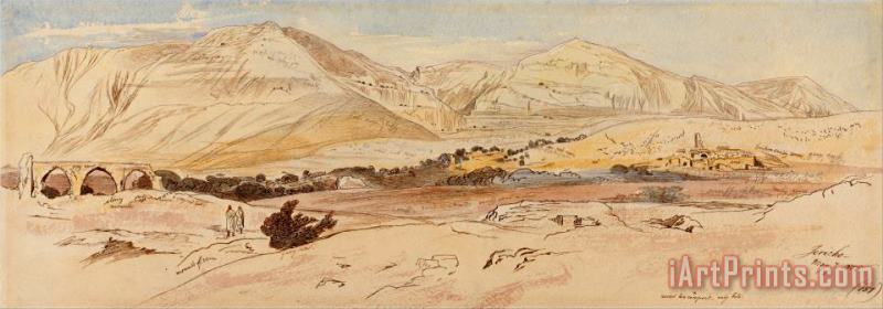 Jericho, 7 May 1858 (157) painting - Edward Lear Jericho, 7 May 1858 (157) Art Print