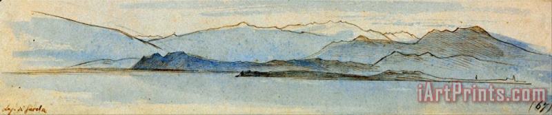 Edward Lear Lago Di Garda Art Painting