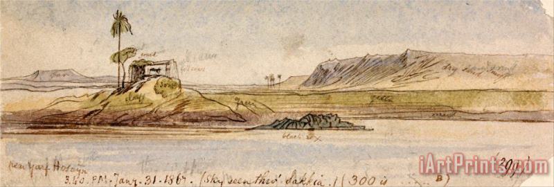 Edward Lear Near Garf Hossayn, 3 40 Pm, 31 January 1867 (299) Art Print