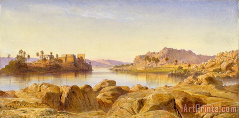 Edward Lear Philae, Egypt Art Painting