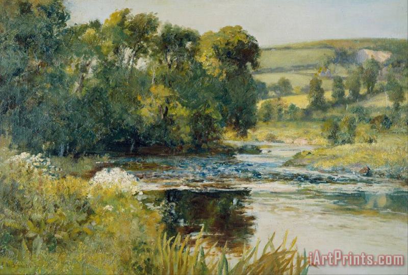 Edward Mitchell Bannister Streamside Art Painting