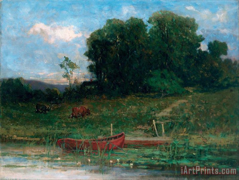 Edward Mitchell Bannister The Farm Landing Art Painting