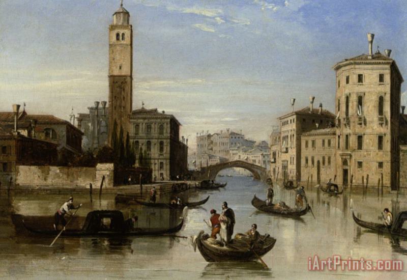 Entrance to The Cannaregio painting - Edward Pritchett Entrance to The Cannaregio Art Print