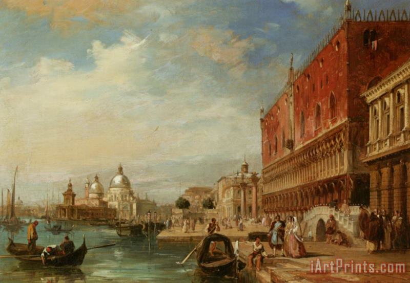 Edward Pritchett Santa Maria Della Salute From The Dodges Palace Venice Art Painting