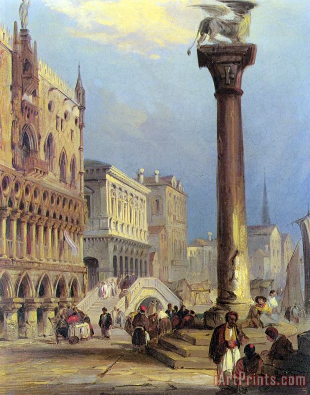 Edward Pritchett St. Marks And The Doges Palace, Venice Art Painting