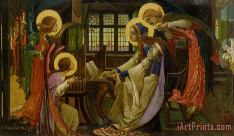Edward Reginald Frampton Saint Cecilia Art Print