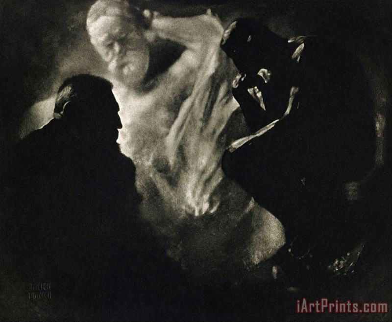 Rodin Le Penseur painting - Edward Steichen Rodin Le Penseur Art Print