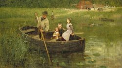 Edward Stott The Ferry painting