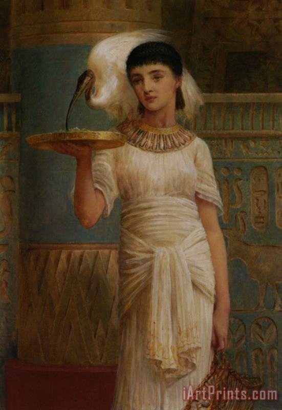 Alethe, Attendant of The Sacred Ibis painting - Edwin Longsden Long Alethe, Attendant of The Sacred Ibis Art Print
